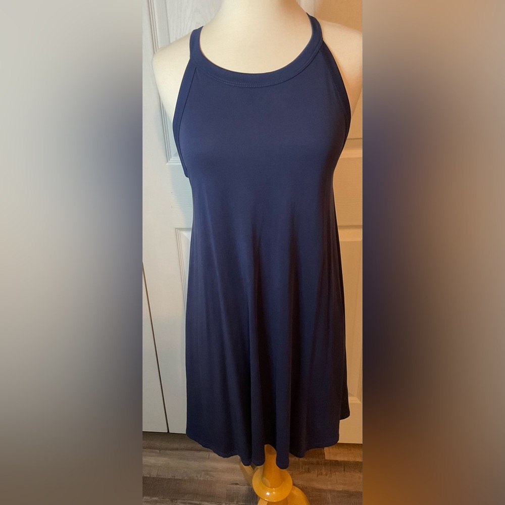 Blue Rain‎ Navy Blue Soft Comfy Dress Small